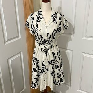 Woman’s dress. Charlie B brand. Black and off white in color. New with tags!